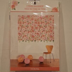 Floral Canvas Backdrop